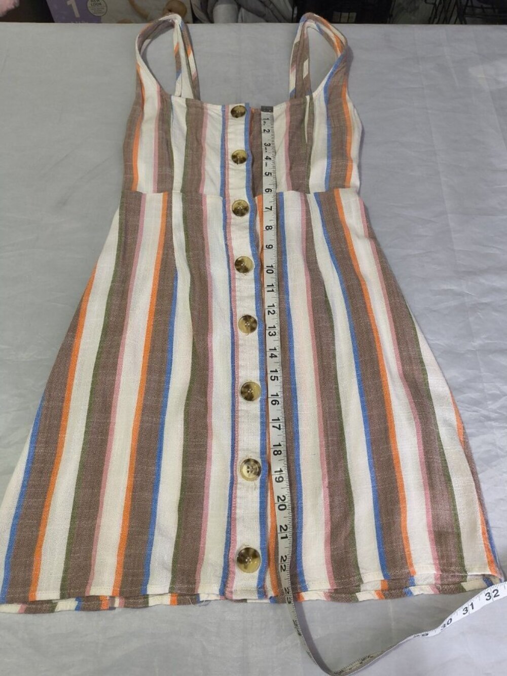 Show Me Your MuMu Cora Dress Sherbet Stripe Size XS Summer Vibes - Picture 13 of 14